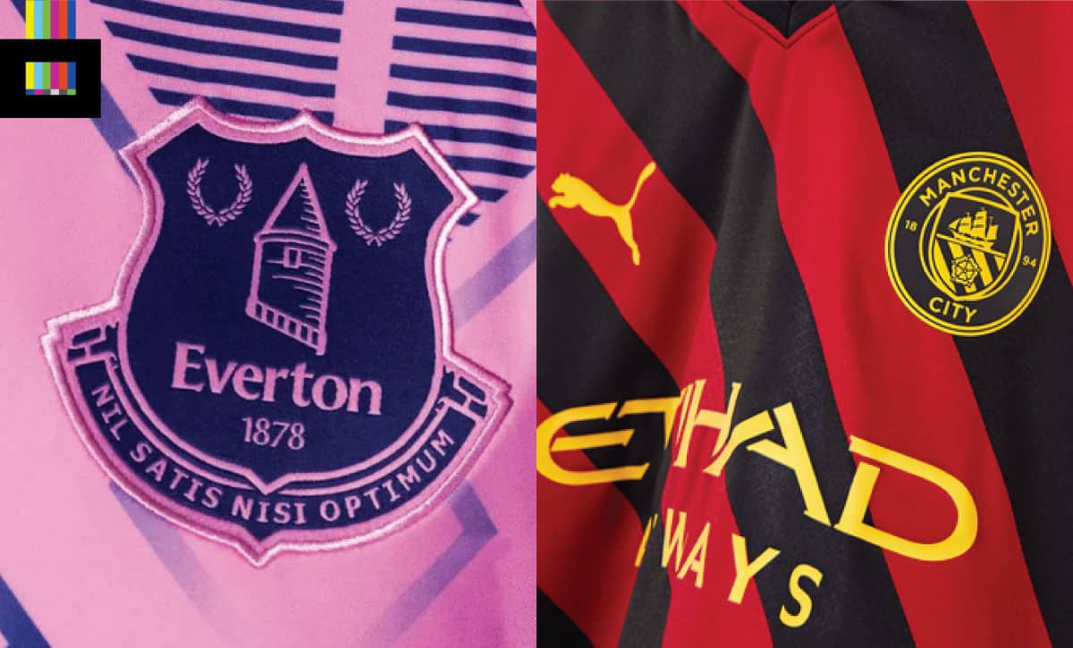 Man City and Everton 2022/23 away kits