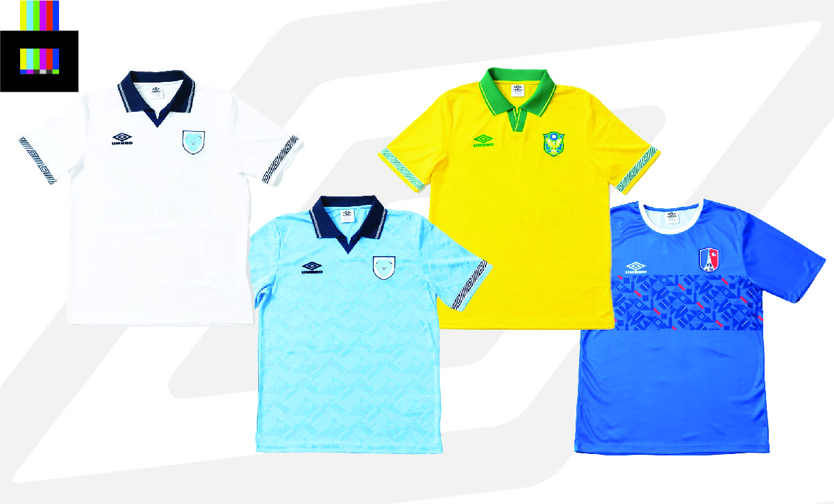 England, Brazil and France Shirts from alternative World Cup kit collection